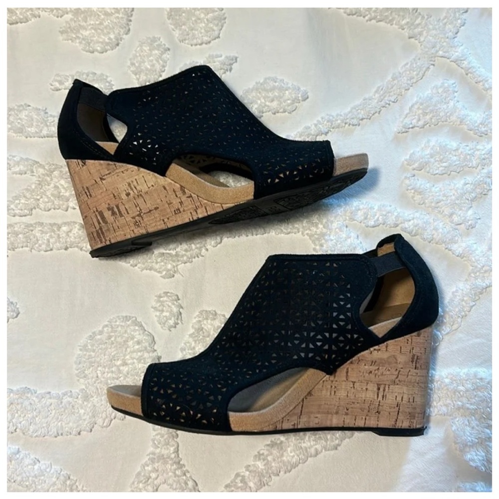 Black Cork Wedges